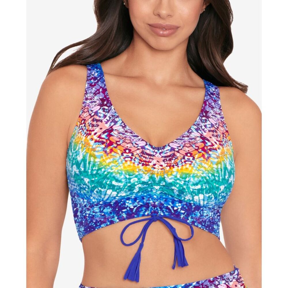 Skinny Dippers Alice Bikini Top In Rainbow S